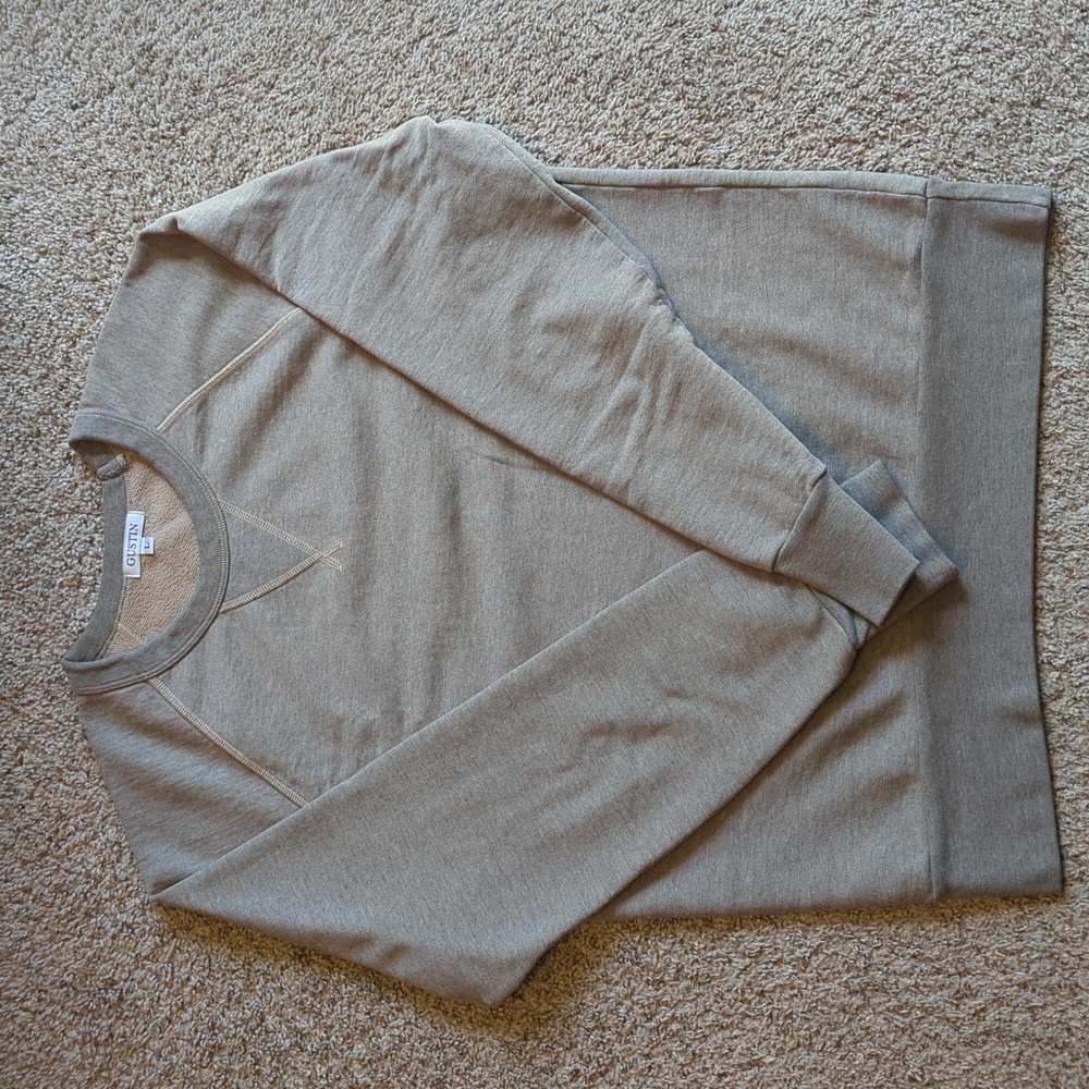 Gustin USA Putty or Grey Color Crewneck Sweatshirt